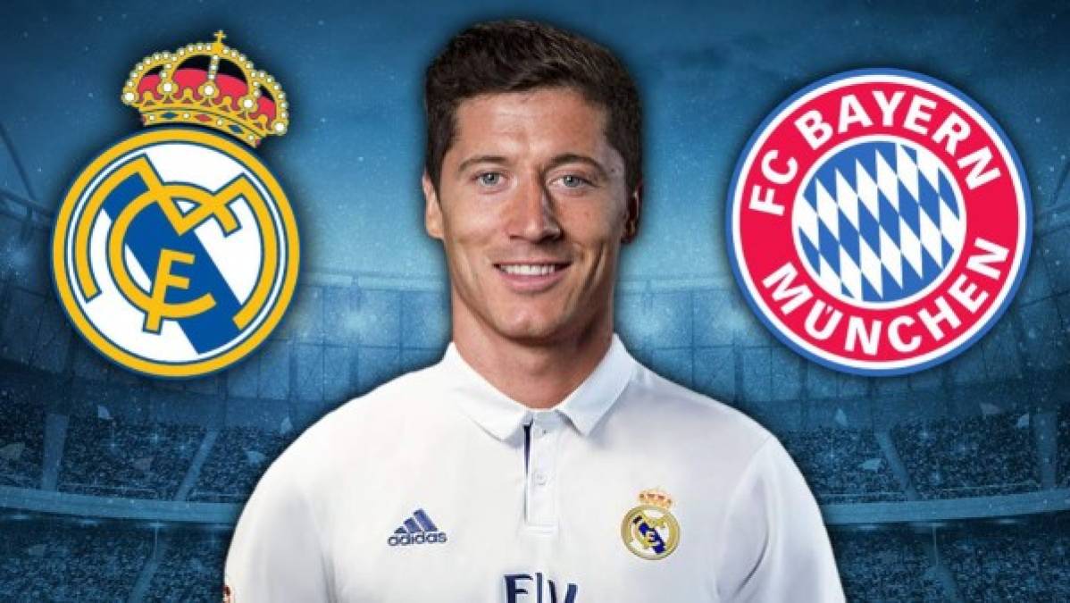 Robert Lewandowski: El polaco es el gran goleador del Bayern Múnich. Si bien ya tiene 28 años es un viejo anhelo del presidente Florentino Pérez.