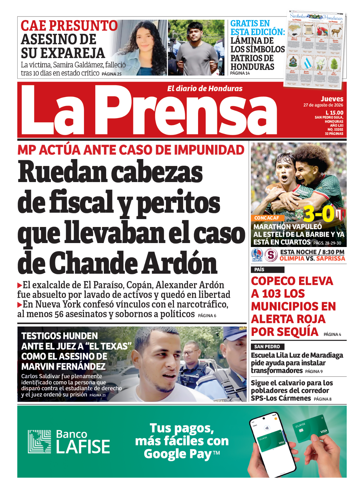 Ruedan cabezas de fiscal y peritos que llevaban el caso de Chande Ardón