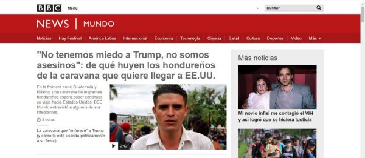 Así informaba la BBC desde Londres el drama de los compatriotas.