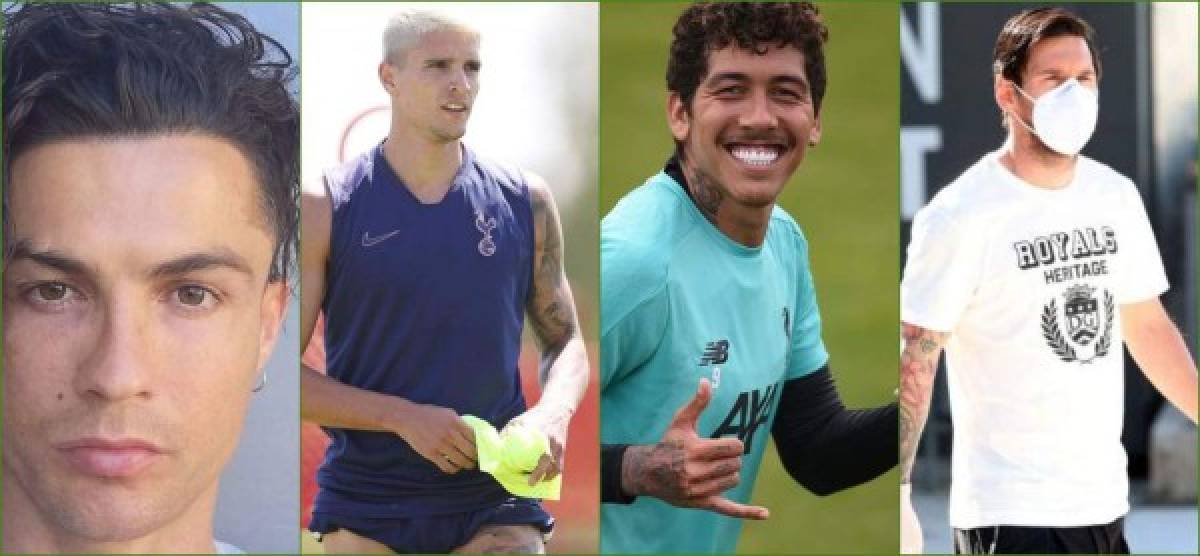 Los futbolistas de las diferentes ligas del mundo han sorprendido con los nuevos looks que se han realizado en los regresos de los entrenamientos. Cristiano Ronaldo, Messi, Keylor Navas y un futbolista hondureño sorprenden.