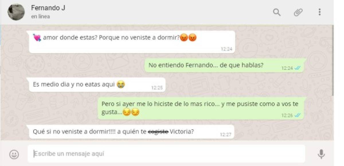 El novio de la chica identificada como Victoria se llevó una sorpresa cuando despertó en su apartamento.