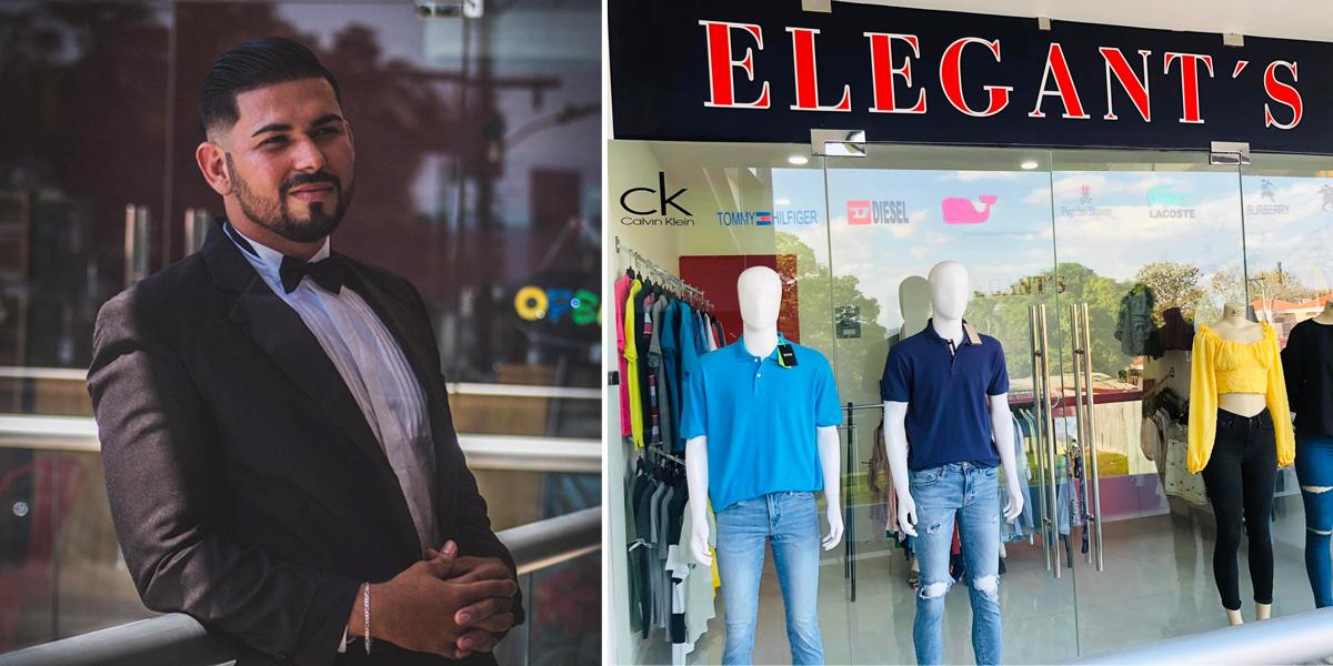 Eduardo, un emprendedor que lucha por salir adelante con su tienda de ropa en Villanueva