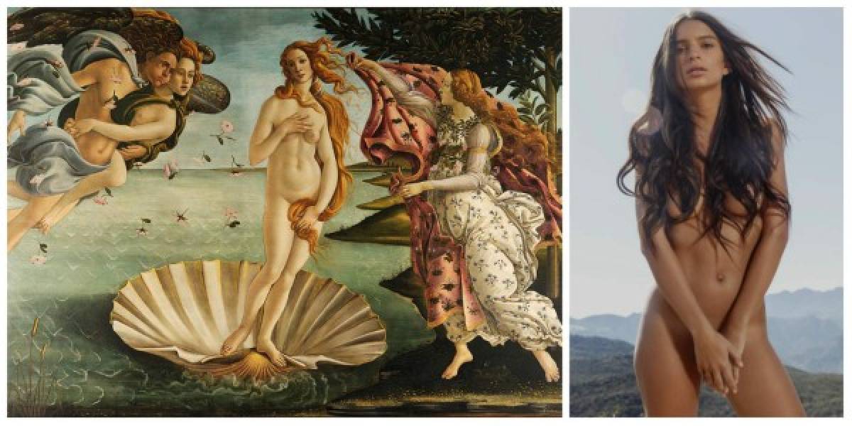 Ratajkowski se inspiró en la famoso obra del artista italiano Sandro Botticelli, en la que Venus fue retratada desnuda sobre una concha en la orilla del mar.<br/><br/>'El nacimineto de Venus' escribió la modelo junto a la imagen.<br/>