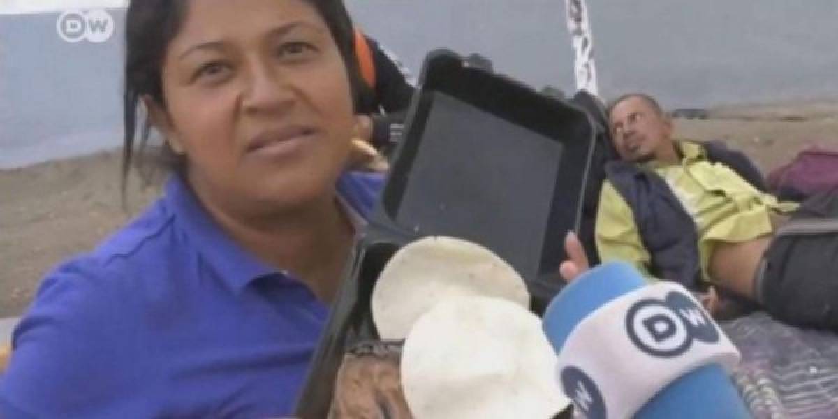 Fue a mediados de noviembre 2018, que Mirian Zelaya fue entrevistada por la cadena alemana DW en donde se quejó por la comida que se le daba en los refugios temporales para los integrantes de la caravana de migrantes. <br/><br/>Este hecho causó repudió e indignación de los mexicanos y burlas de los mismos hondureños.
