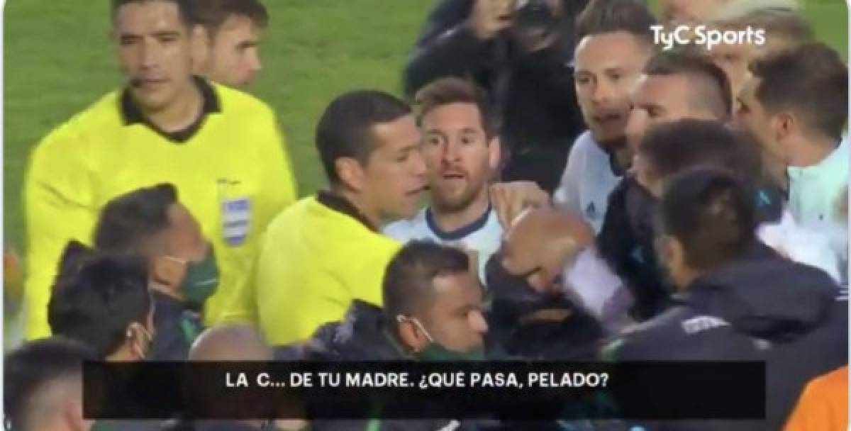 Messi perdió la paciencia y terminó insultando a Lucas Navas e inclusive le llamó 'pelado'.