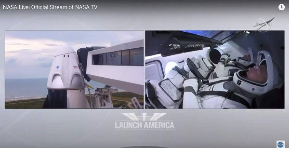 El despegue del cohete Falcon con la cápsula Dragon Crew, a bordo de la cual viajarán los astronautas Doug Hurley Bob Behnken, estaba programado para las 16.33 hora local (20.33 GTM) de hoy desde la plataforma 39A del Centro Kennedy, en Cabo Cañaveral (Florida).