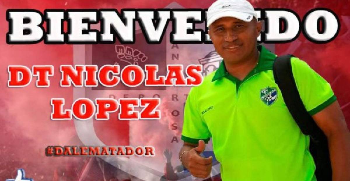 Nicolás López: Se ha convertido en el nuevo entrenador del Deportes Savio de la segunda división. En su momento ha dirigido al Yoro, Victoria, Vida, Platense y el Zacapa de Guatemala.