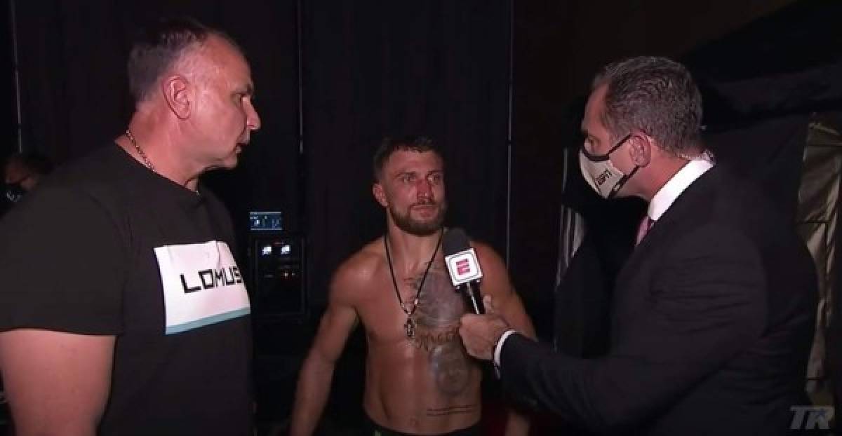 Lomachenko bajó más que molesto del ring tras perder con Teofimo López, y aseguró minutos después que deberá revisar lo que sucedió en la batalla, aunque definitivamente se dijo en desacuerdo con lo que calificaron los jueces.<br/><br/>“Creo que en la primera mitad de la pelea él se llevó más rounds que yo, pero en la segunda mitad yo me llevé mucho más y fue más claro. Quiero ir a casa y revisaremos la pelea, no puedo hablar mucho por ahora”, dijo elucraniano a ESPN. “Pero definitivamente no estoy de acuerdo con esas tarjetas”, puntuaizó.