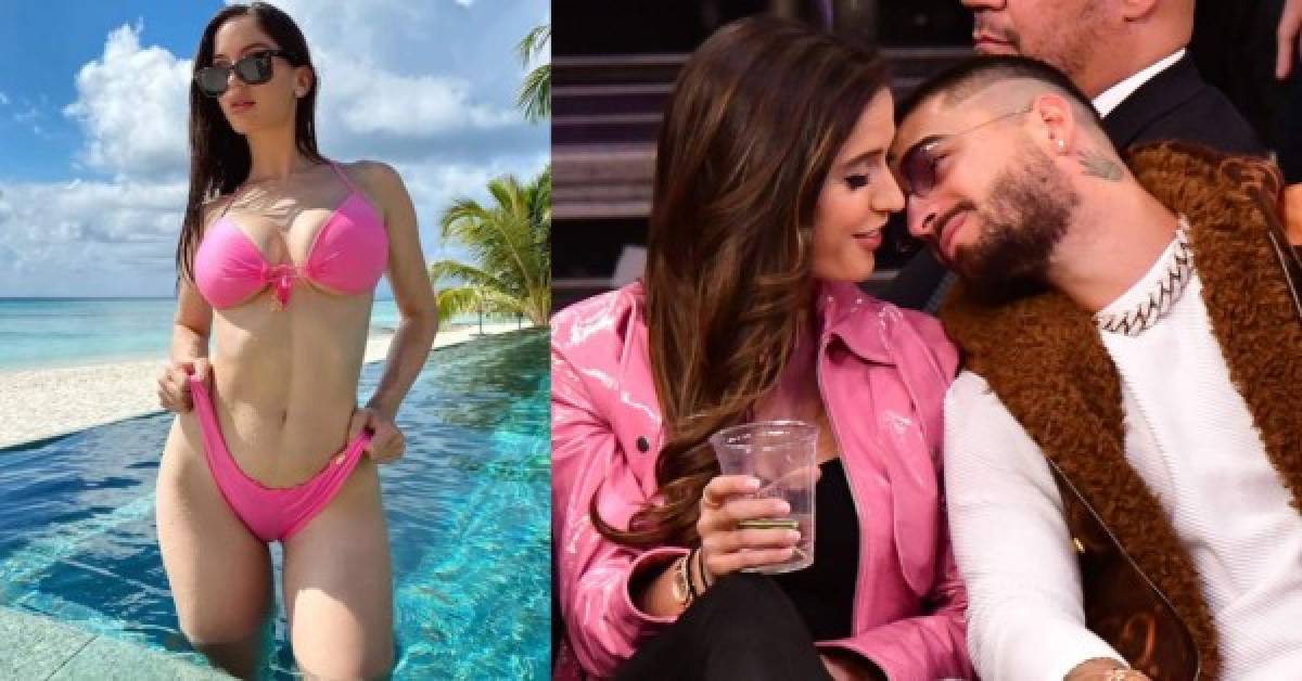 La modelo Natalia Barulich, exnovia del cantante Maluma, encendió las redes sociales al compartir varias fotografías como Dios la trajo al mundo. <br/>