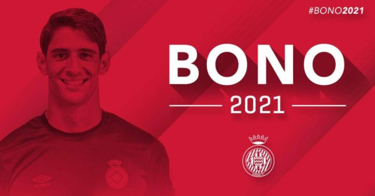 El portero Bono renueva con el Girona hasta 2021.