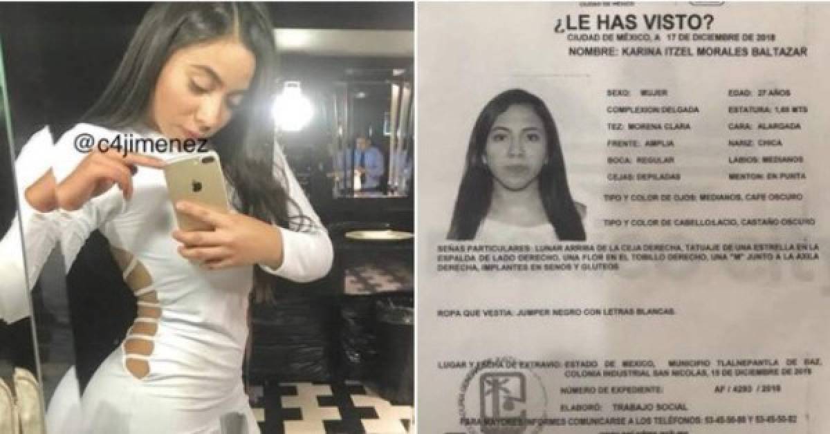 Karina Morales, quien desapareció en diciembre de 2018 era Alejandra Ramírez.