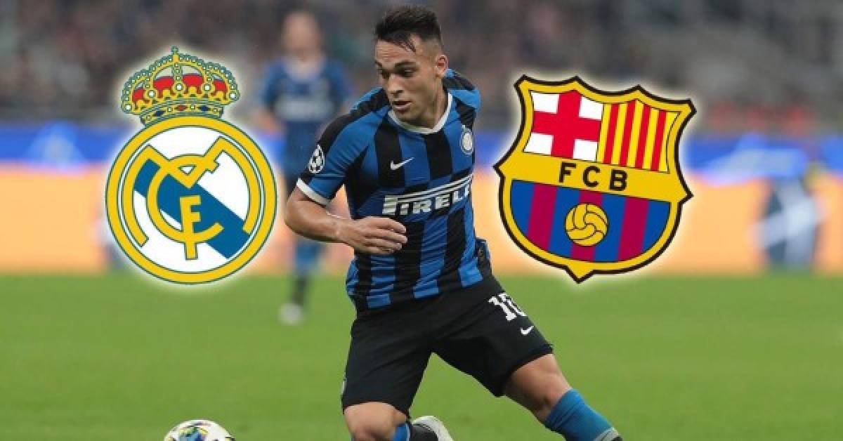 Lautaro Martínez: En el caso del argentino, además del Real Madrid, el Barcelona es otro de los clubes que desea fichar al atacante goleador del Inter de Milán.