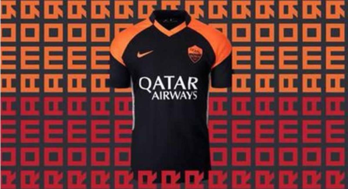 Así es la tercera camiseta de la Roma para la temporada 2020-2021.