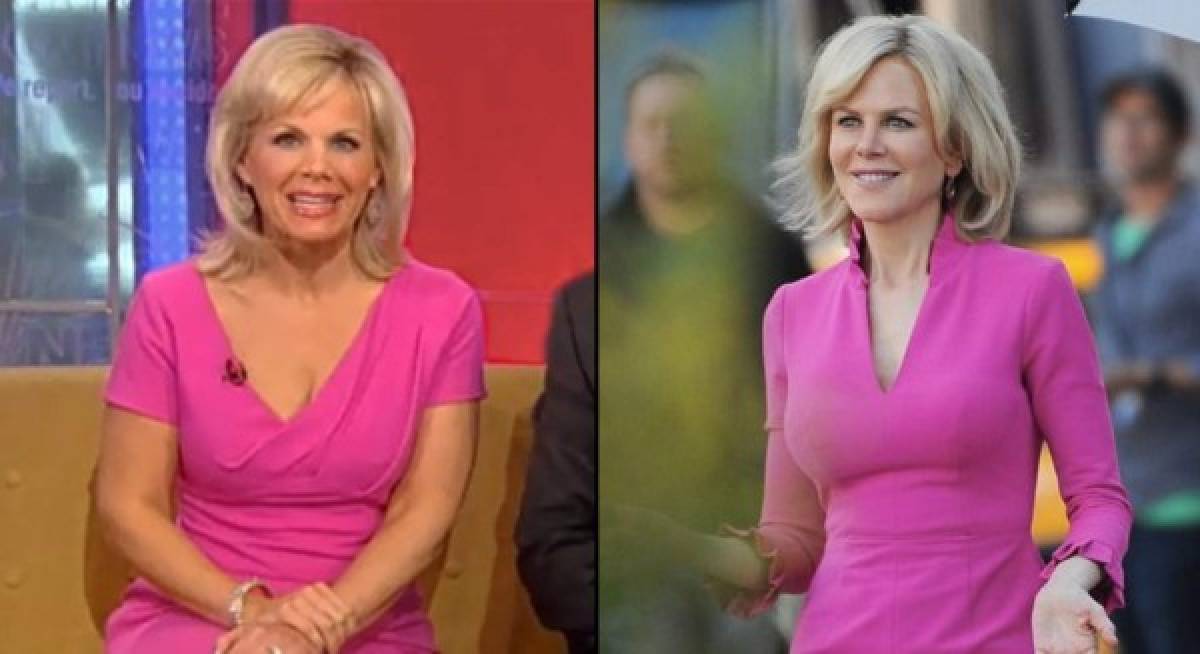 En cuanto a Kidman, interpreta a Gretchen Carlson, y aunque también se parece a la periodista y presentadora televisiva, los rasgos de la actriz son identificables.<br/>