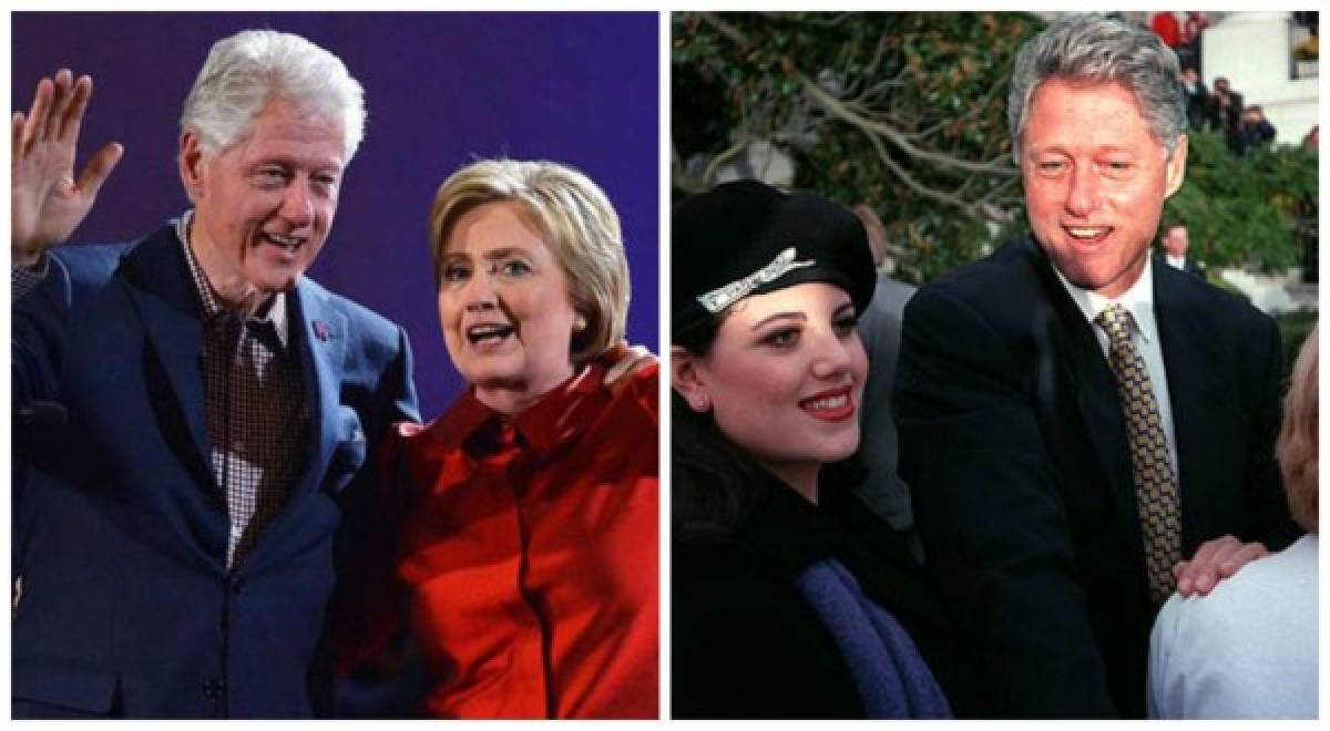 El amorío del expresidente de Estados Unidos Bill Clinton, con su becaria Mónica Lewinsky, fue un escándalo de dominio público. Clinton confesó al pueblo estadounidense que mantuvo sexo oral con Lewinsky. El affair casi le cuesta el cargo, pero su esposa, Hillary Clinton, mantuvo la calma y lo acompañó durante todo el proceso.