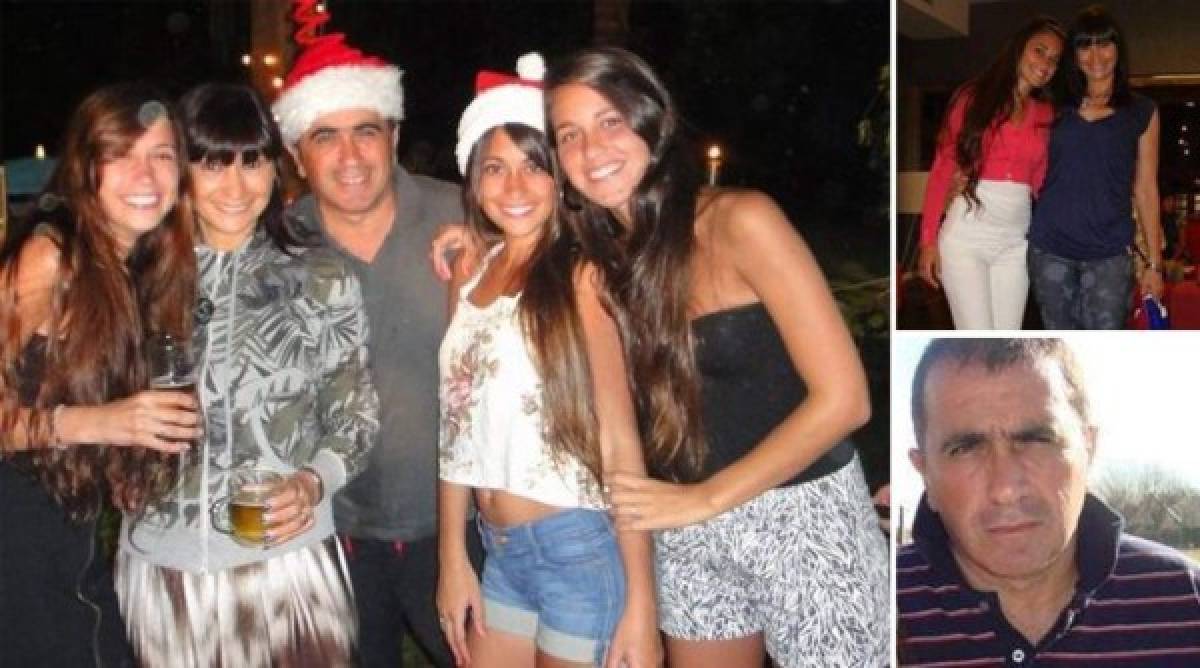 Las hemanas Roccuzzo con sus padres, Patricia y José Rubén.