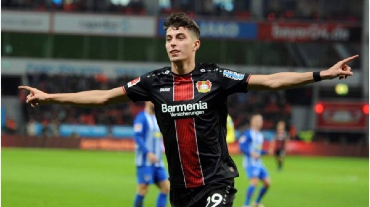 21. Kai Havertz (20 años) - El mediocampista alemán del Bayer Leverkusen tiene un precio de mercado de 90 millones de euros.