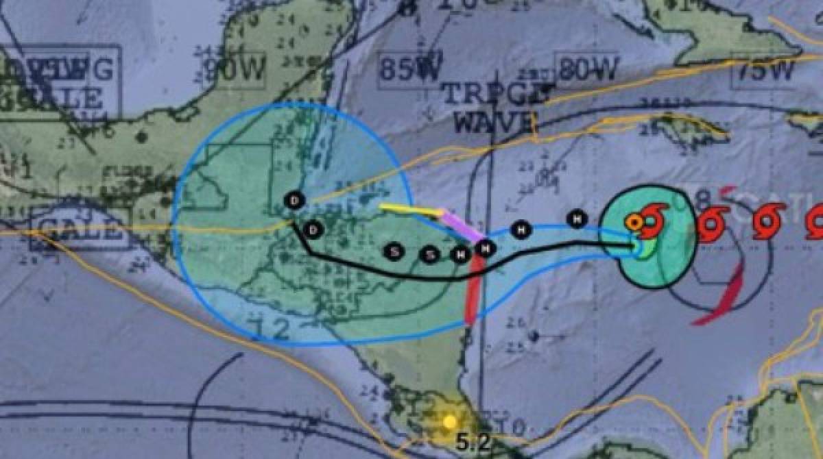 Aparte del viento y la lluvia, que afectará a Honduras, el mayor peligro es la marejada ciclónica acompañada de un fuerte oleaje y corrientes.