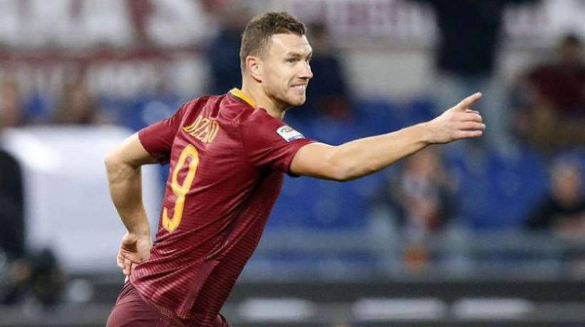 Edin Dzeko: El delantero bosnio pudo fichar por el Real Madrid en invierno pero prefirió seguir en la Roma.