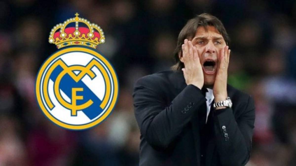 Antonio Conte: El italiano fe uno de los candidatos de los dirigentes del Madrid cuando el club despachó a Lopetegui. Hoy vuelve a estar en la lista.