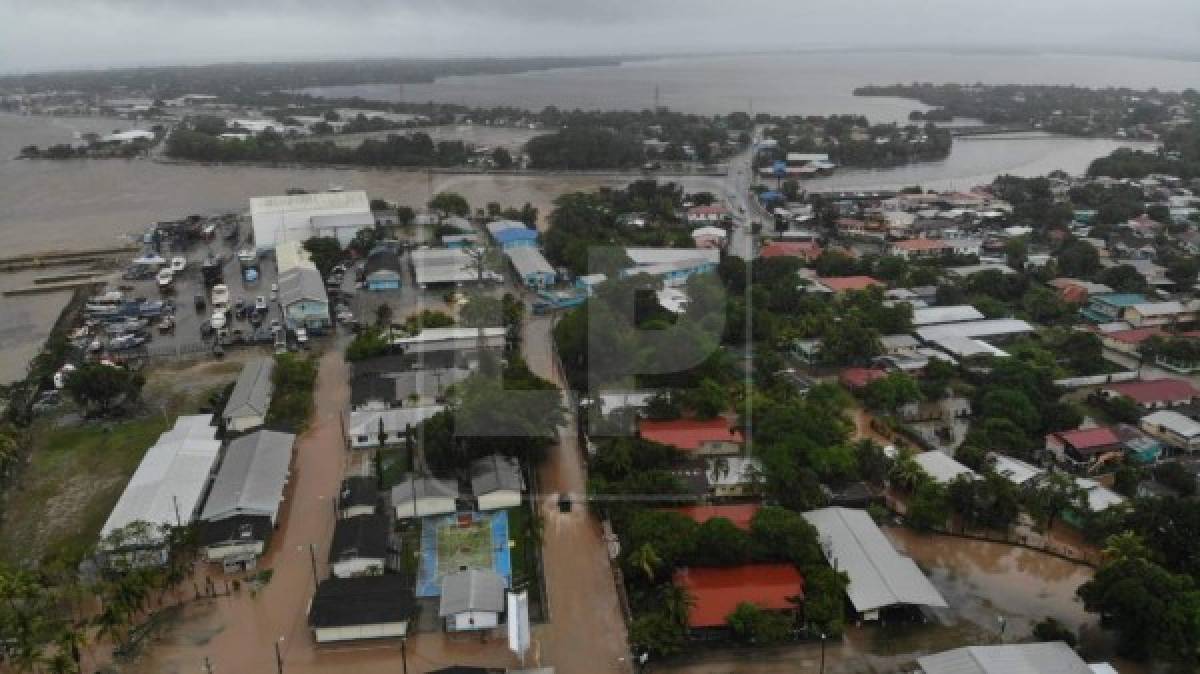 El barrio El Porvenir de Puerto Cortés es una zona de las áreas en las que se registra más número de familias afectadas por las inundaciones.