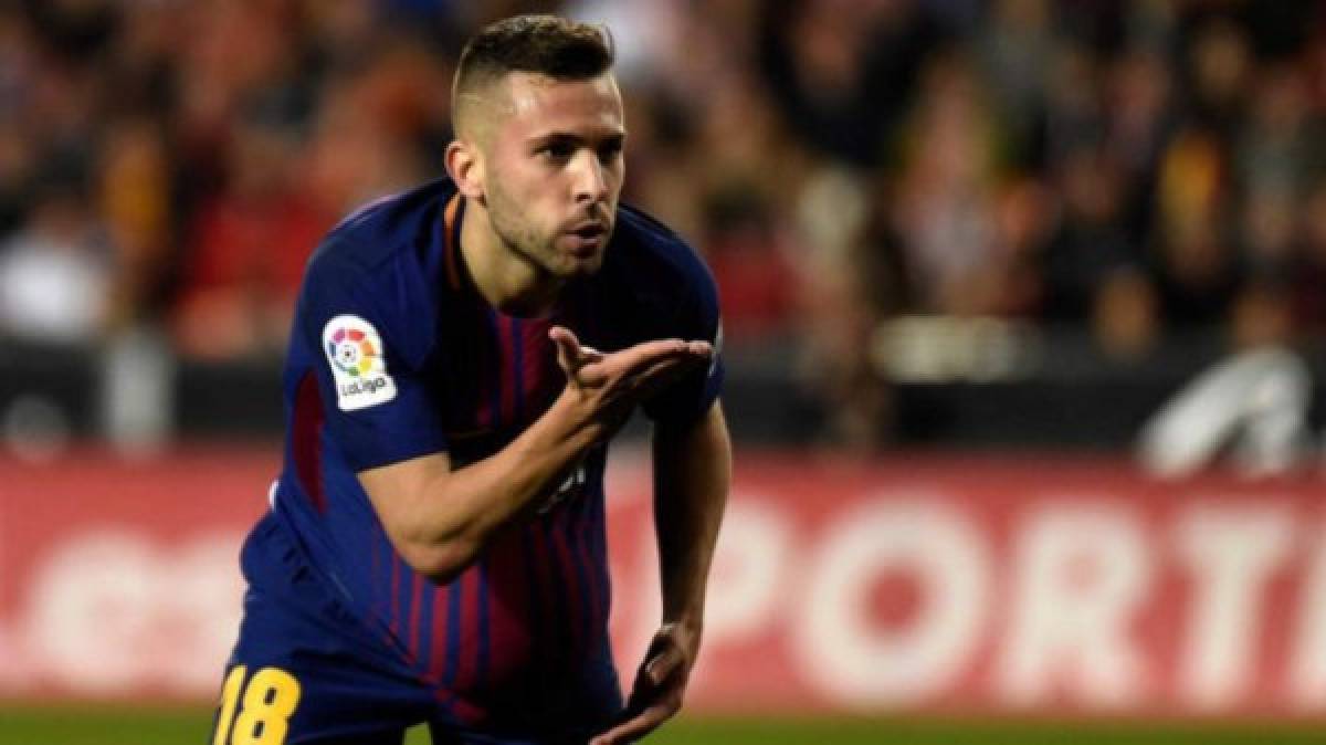 Jordi Alba: El jugador de 29 años de edad será el lateral por la banda izquierda.