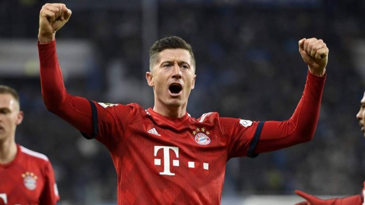 6. Robert Lewandowski: El delantero polaco suma 21 goles con el Bayern Múnich en la Bundesliga.