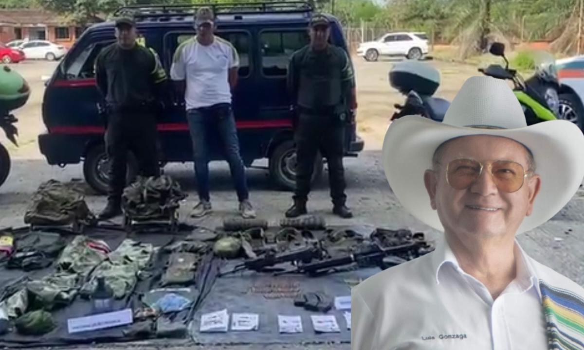 Los fusiles hallados en camioneta de candidato a alcalde