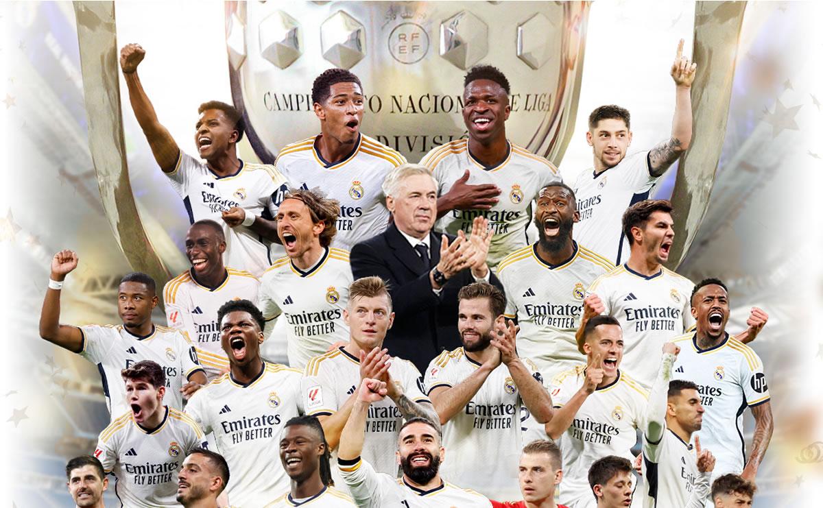 Real Madrid es campeón de Liga Española y conquista su título número 36