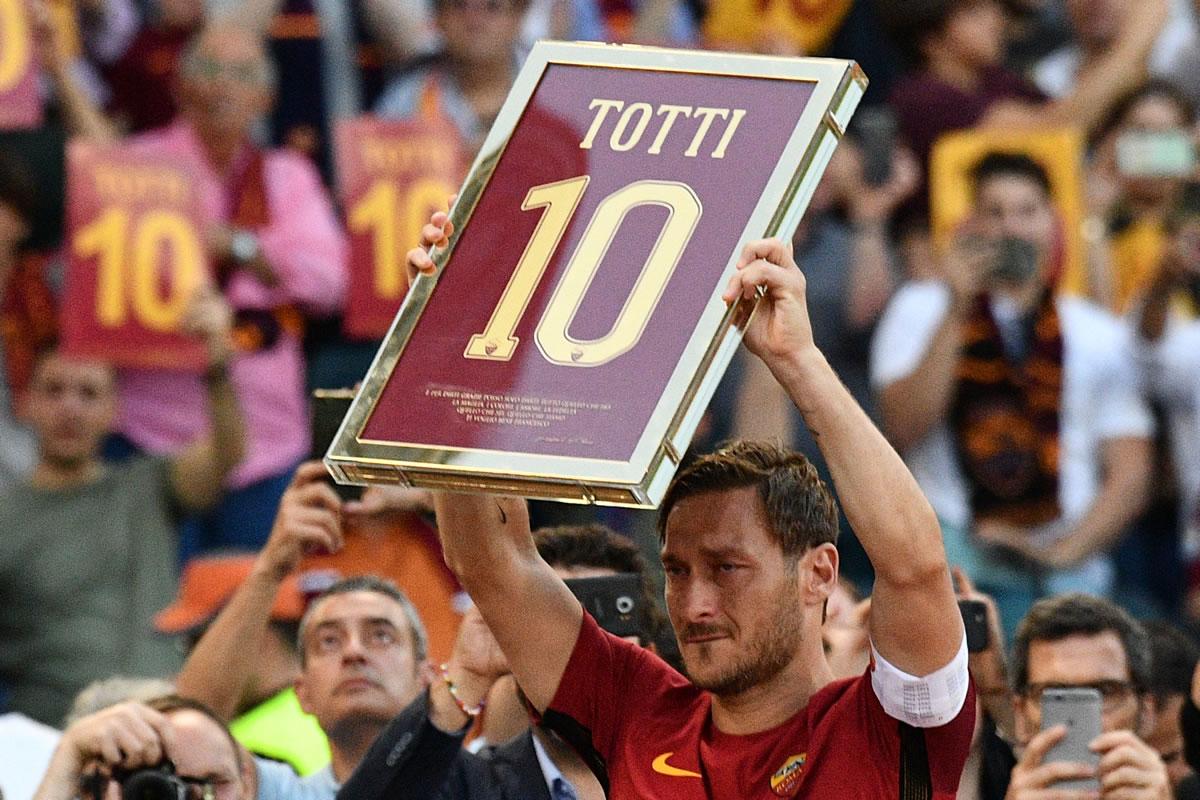 El día del último partido de Francesco Totti con la Roma.