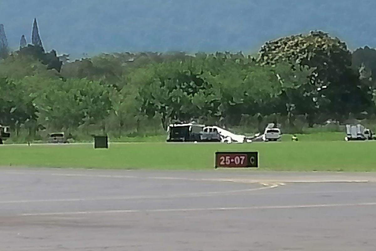 Avioneta se estrella en aeropuerto Golosón de La Ceiba