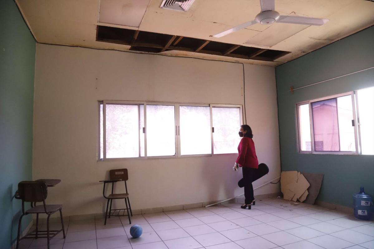 Escuela de Aplicación Musical en el abandono: es urgente reparar techo