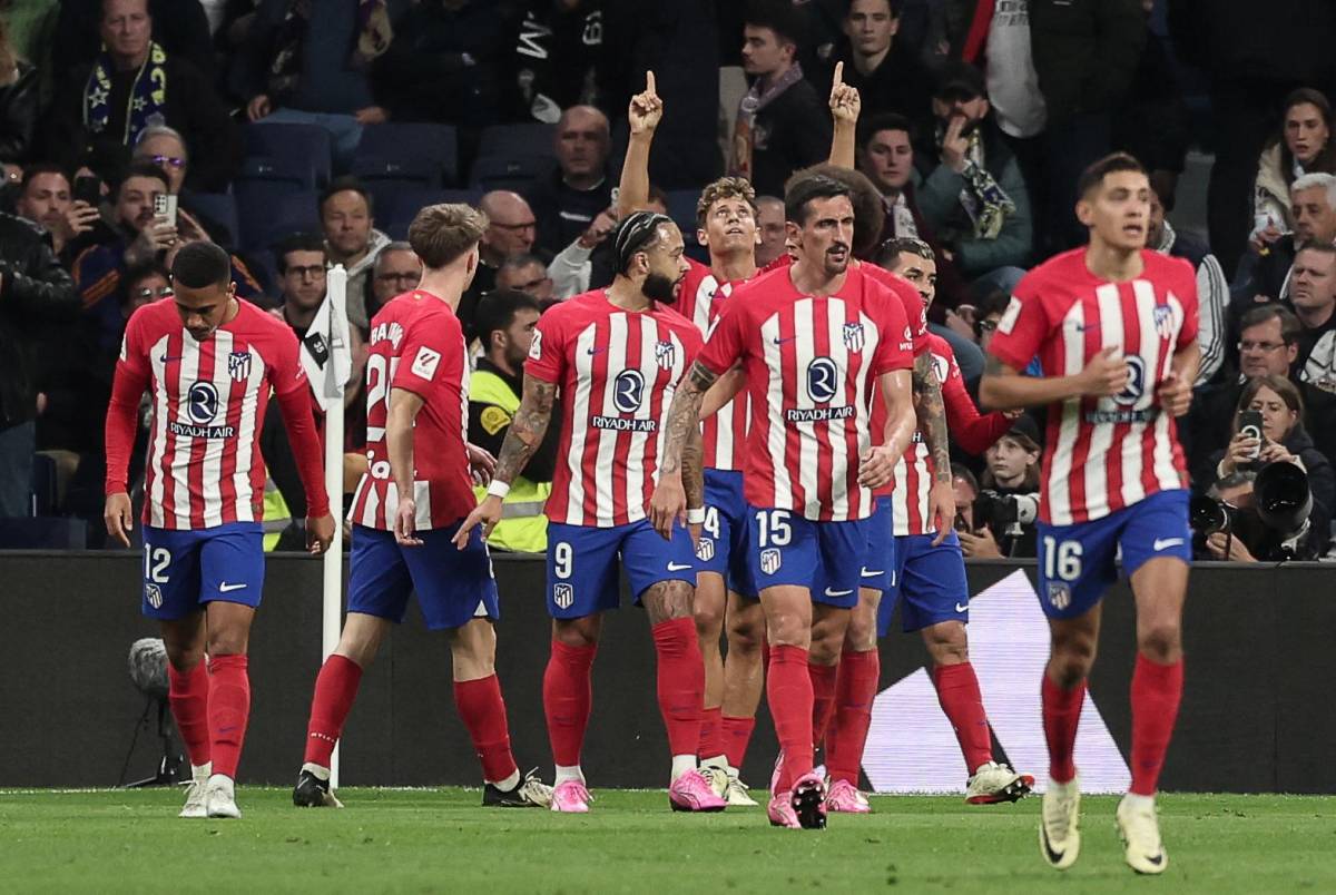 Marcos Llorente le dio el empate al Atlético de Madrid sobre el final del partido ante el Real Madrid.