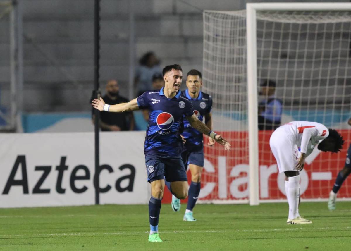 Rodrigo Auzmendi celebró su primer gol con la camiseta del Motagu.