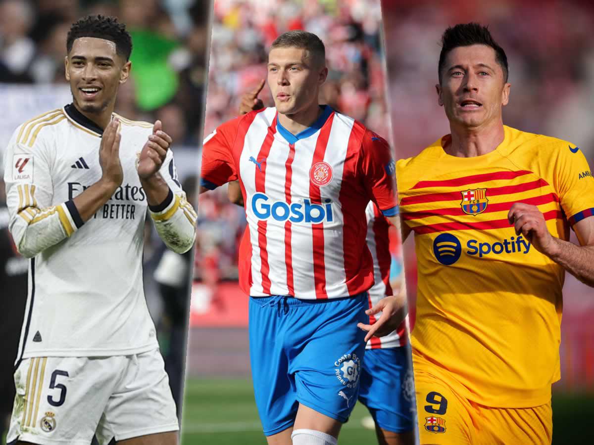 Tabla goleadores Liga Española: Bellingham y Lewandowski aprietan al líder Dovbyk