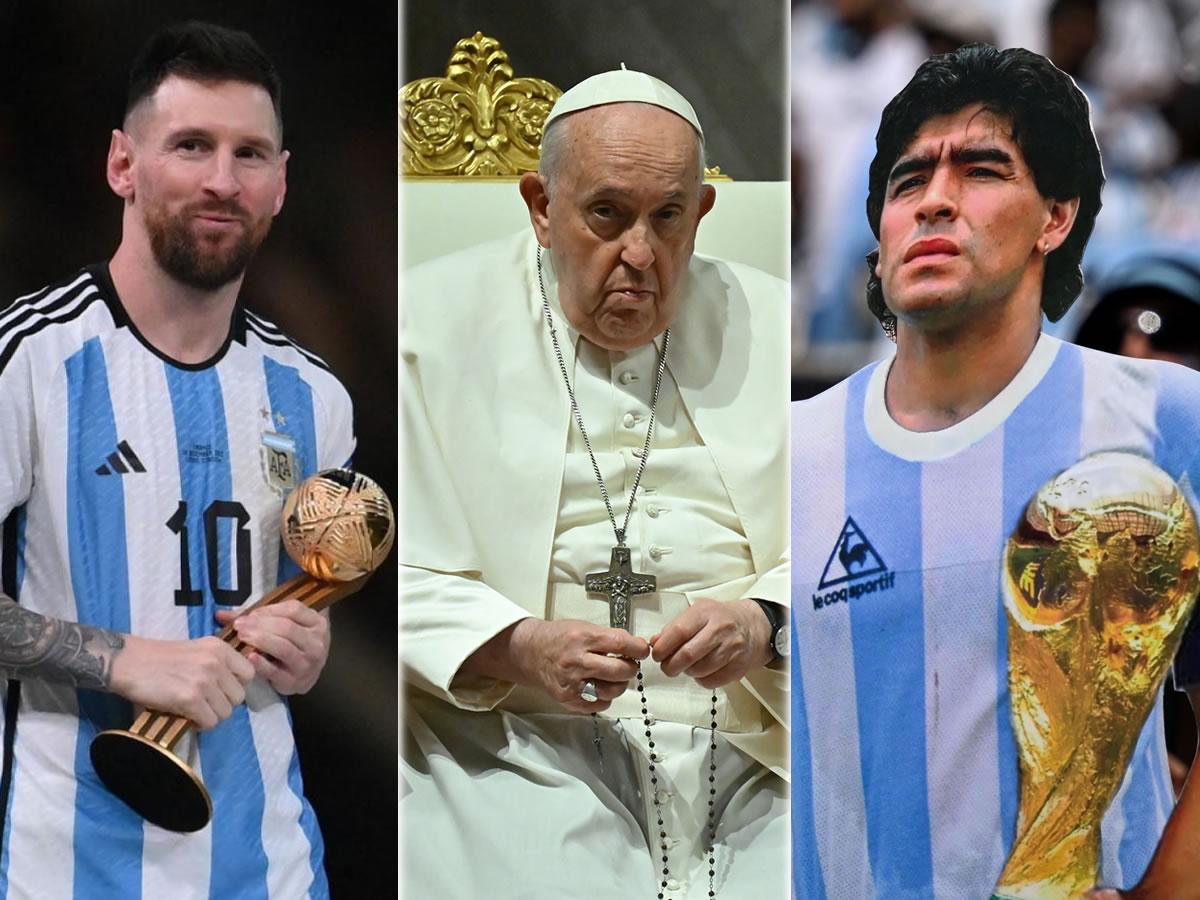 Papa Francisco elige al mejor: “¿Messi o Maradona? Agregaría a un tercero”