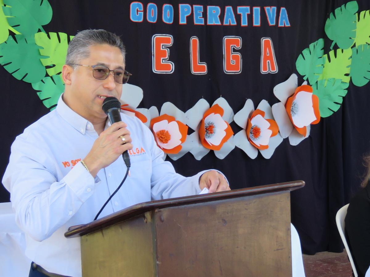 Melvin Ponce, presidente de la Junta Directiva de Cooperativa ELGA.