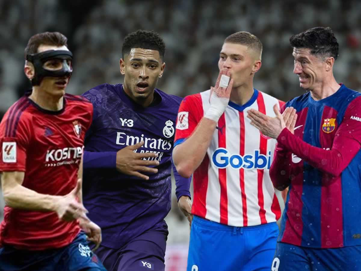Tabla goleadores Liga Española: Alcanzan a Bellingham y Lewandowski se queda atrás