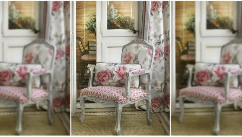 Muebles con detalles florares
