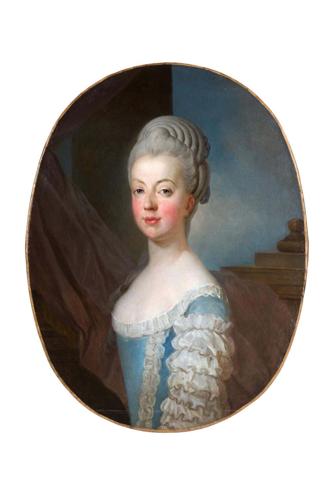 Un retrato pintado en Francia de la futura reina María Antonieta.