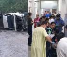 16 cortadores de café heridos tras aparatoso accidente en Gualala, Santa Bárbara