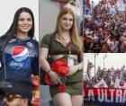 Las mejores fotos del ambiente y las bellas chicas presentes en el Estadio Nacional previo al Olimpia vs Motagua.