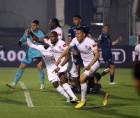 Rubilio Castillo celebrando su gol contra el Olimpia.