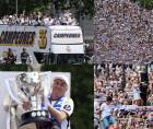 La celebración este domingo del 36º título de Liga del Real Madrid dejó imágenes curiosas .