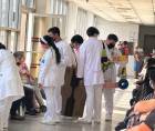 Foto de archivo de estudiantes de Medicina de la Unah en el Hospital Escuela.
