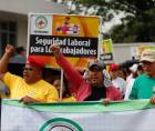 Trabajadores de Honduras marchando el 1 de mayo | Fotografía de archivo