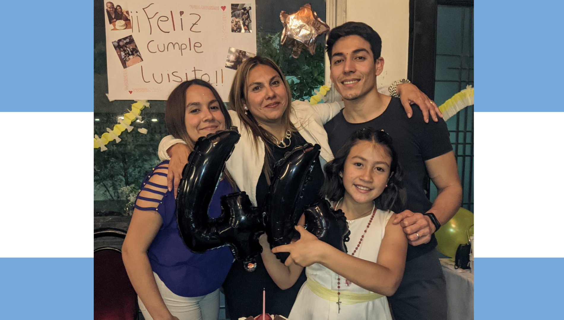 $!Luisa abraza a sus hijos Alexandro, Daniela y Ámbar.