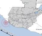 Epicentro del sismo que se registró este domingo 12 mayo en Guatemala, cerca de la frontera con México.