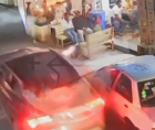 Video del momento en que sicarios disparan desde carro en marcha