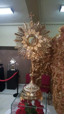 Hondureños ya admiran la réplica de la Sábana Santa